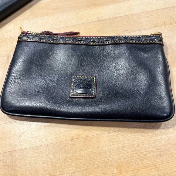 Dooney & Bourke Navy Florentine Satchel with Accessories - Picture 13 of 16